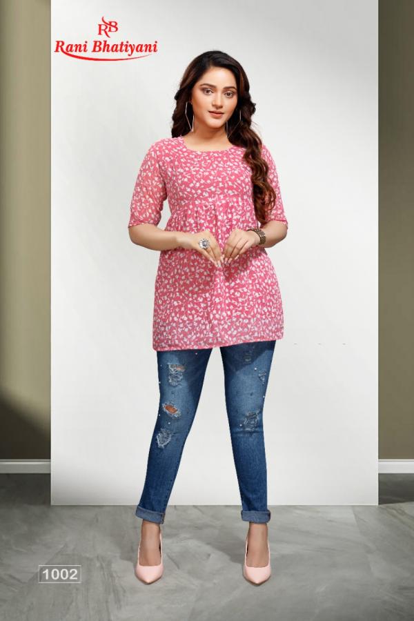 Rani bhatyani Sunaina 1 Georgette Tops Collection